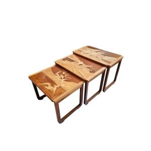 Emile Gallé "polar Bears" Nesting Tables