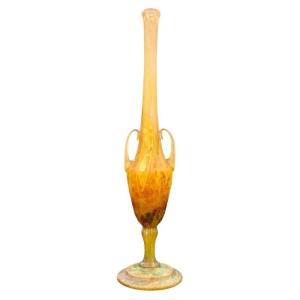 Daum Nancy Art Nouveau Vase "freesias"