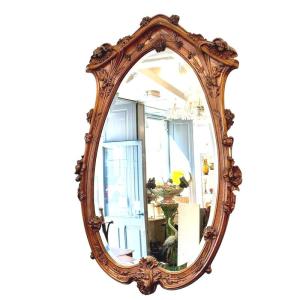 Art Nouveau Mirror "with Poppies"
