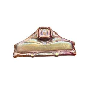 Rambervillers Art Nouveau Inkwell In Flamed Stoneware