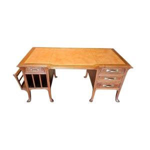 Abel Landry Large Art Nouveau Double-sided Desk