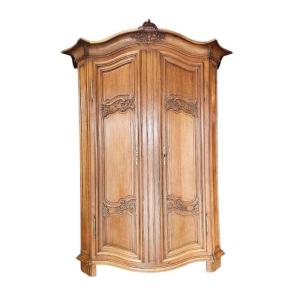 Regency Style Curved All Sides Castle Wardrobe