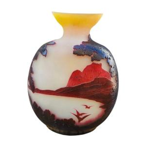 Emile Gallé Vase "rio De Janeiro"