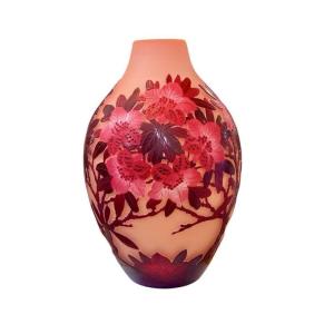 Emile Gallé Art Nouveau Vase "rhododendrons"