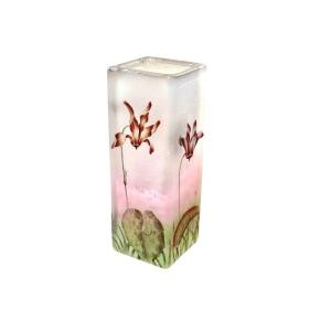 Daum Nancy Art Nouveau Vase "cyclamens"