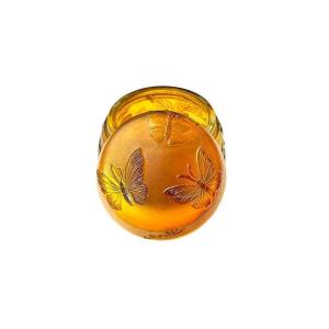 Emile Gallé Art Nouveau Bonbonnière "with Butterflies"