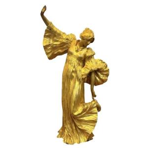 Agathon Léonard Art Nouveau Bronze 