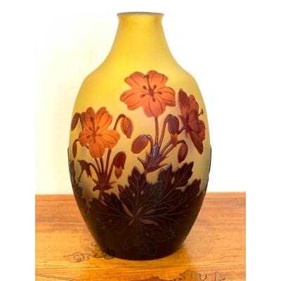Gallé Art Nouveau Vase
