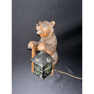 Lantern Bear Sculpture (black Forest)