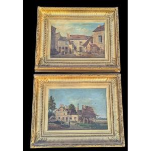 Pair Of Prosper Galerne Hst 1836/1922