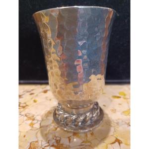 Jean Despres (1898-1980), Hammered Silver Metal Timpani