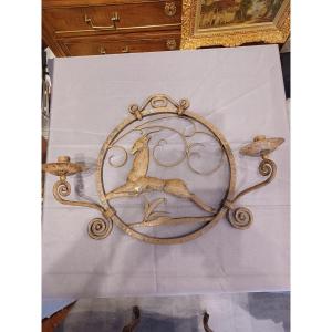Art Deco Wall Lamp, Zadounaisky