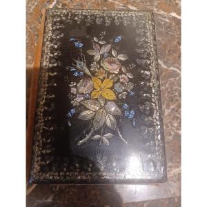 Document Holder In Boiled Cardboard And Mother-of-pearl, Napoleon III