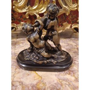 Bronze Sculpture "group Of Children"