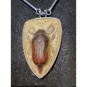 Almaric Walter Art Nouveau Glass Paste Pendant Circa 1900