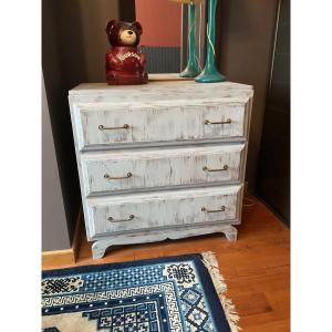 Painted Chest Of Drawers From The 1950s