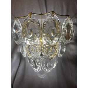 Crystal Wall Sconce From The 1960s 