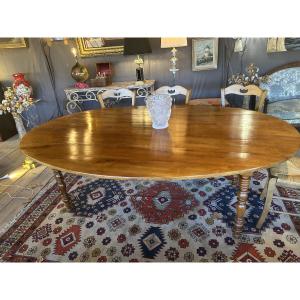 Large Cherrywood Table, 19th Century 