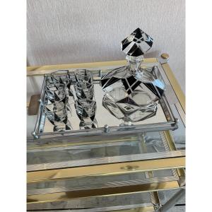 Art Deco Crystal Liqueur Service By Karl Palda