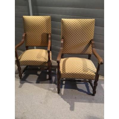Pair Of Armchairs Nineteenth Century