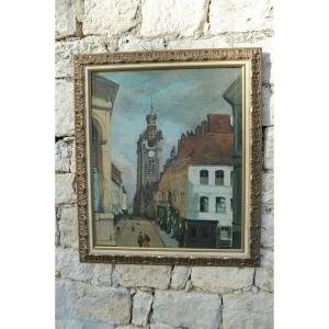 Large Painting, The Belfry Of Douai