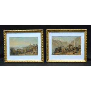 Pair Of Framed Engravings 
