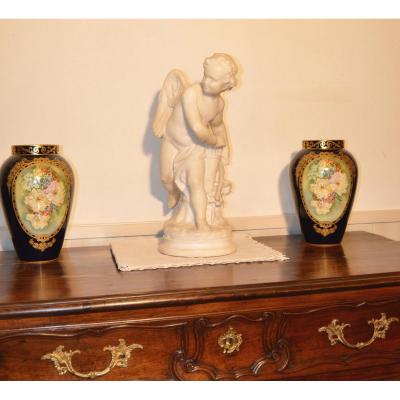Marble Sculpure Signed Pugi