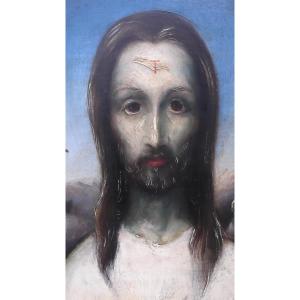 Interesting Surrealist / Symbolist Portrait Of Christ