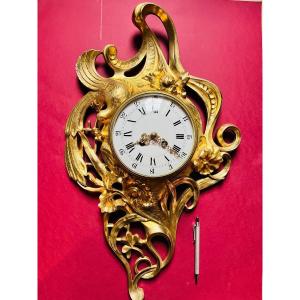 Cartel Gilt Bronze 1900art Nouveau