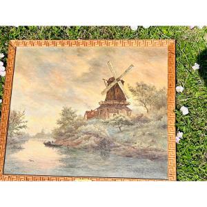 Windmills In Holland Hst Théodore Saulgeot