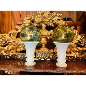 Charles X Opaline Pineapple Holder