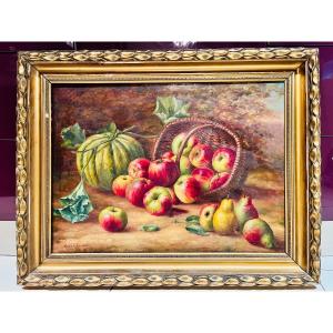 Still Life “yellow Fruits” 19th Century