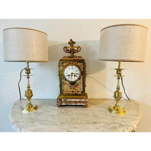 Louis XVI Lamps In Gilded Bronze