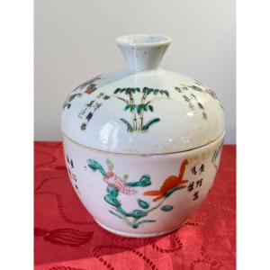 Chinese Porcelain Covered Pot