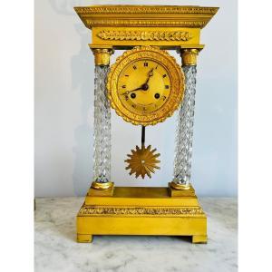 Le Creusot Crystal Pendulum From The Empire Period 