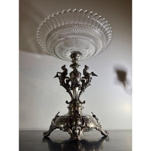 Solid Silver And Baccarat Crystal Cup