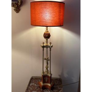 Empire Lamp In Gilded Bronze 