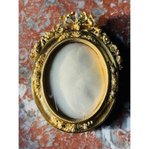 Louis XVI Gilded Bronze Photo Frame