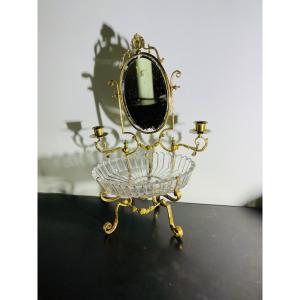 Baccarat Crystal And Gilded Bronze Ring Sizer