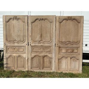 Regency Period Double-sided Oak Communicating Doors 
