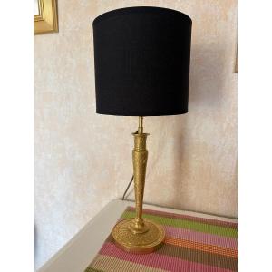 Empire Gilt Bronze Lamp 