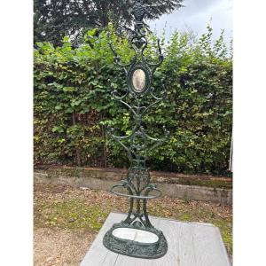 19th Century Cast Iron Coat Rack From Alfred Corneau 
