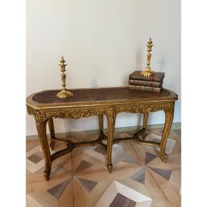 Regency Bench In Gilded Wood