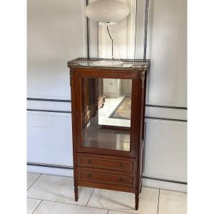 Louis XVI Style Mahogany Display Cabinet