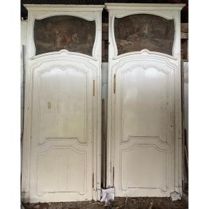 Communication Doors With Louis XV Overmantel