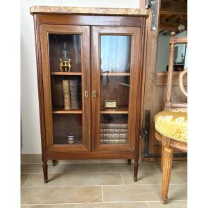 Small Louis XVI Mahogany Bookcase