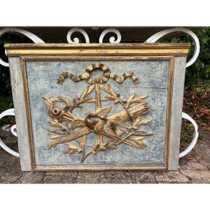 18th-century Gilded Wood Panel