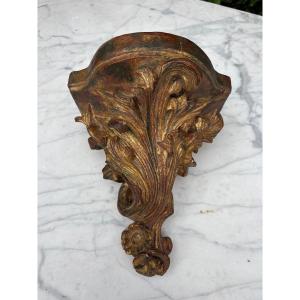 Regency-era Wall Console In Gilded Wood 