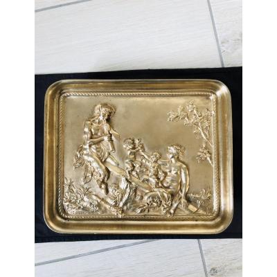 Clodion Gilt Bronze Dish
