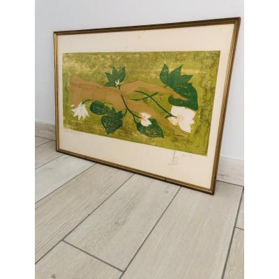 Artist's Proof Lithograph Representing A Reclining  Woman (1977)